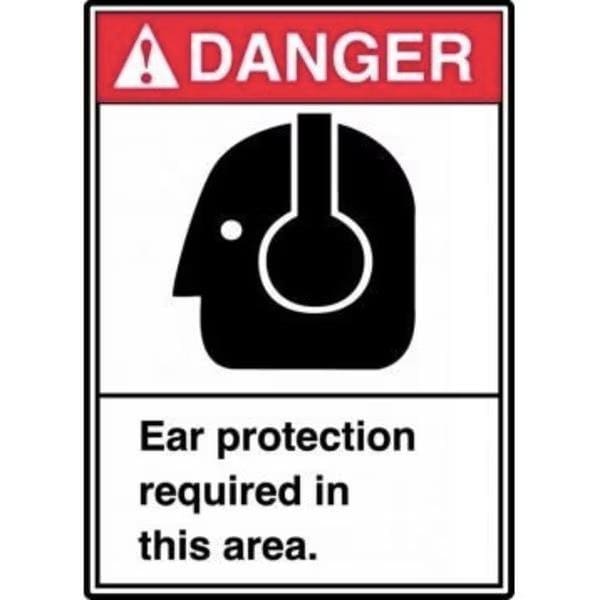 Accuform STOP SAFETY SIGN DO NOT ENTER 12 in X MAST204VS - main